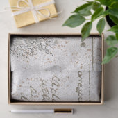 Carte Postale French Script Beehive Skep Decoupage Tissuepapier (Geschenk)