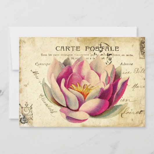 CaRTe PoSTaLe GaRDeN PaRTy iNViTaTioNs Kaart (Voorkant)