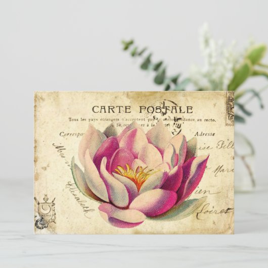 CaRTe PoSTaLe GaRDeN PaRTy iNViTaTioNs Kaart (Staand voorkant)