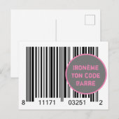 Carte Postale Ironème "Ironème ton code-barre" Briefkaart (Voorkant / Achterkant)