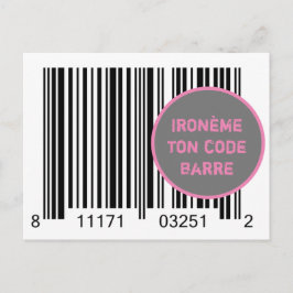 Carte Postale Ironème "Ironème ton code-barre" Briefkaart