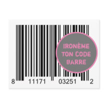 Carte Postale Ironème "Ironème ton code-barre"