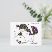 Carte postale jolie petite fée granouille briefkaart (Staand voorkant)