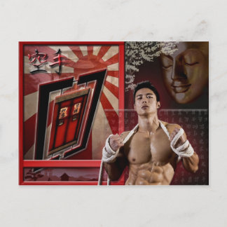 Carte postale karate briefkaart