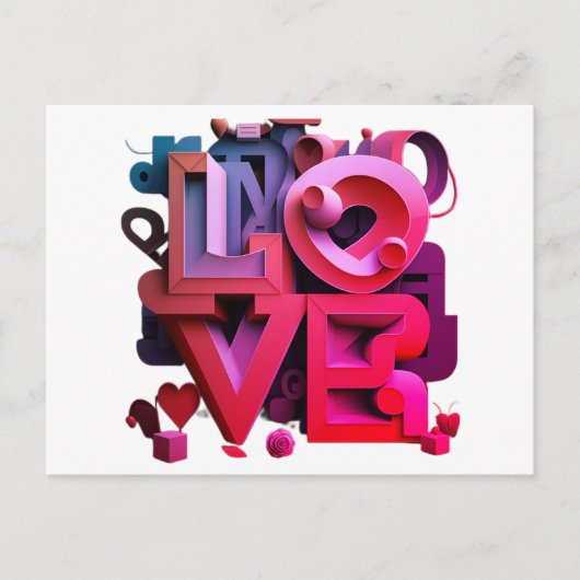 Carte postale "Love is in the Air" Briefkaart (Voorkant)