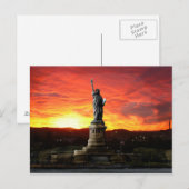carte postale nieuwe statue liberté van York Briefkaart (Voorkant / Achterkant)