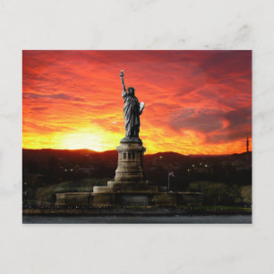 carte postale nieuwe statue liberté van York Briefkaart