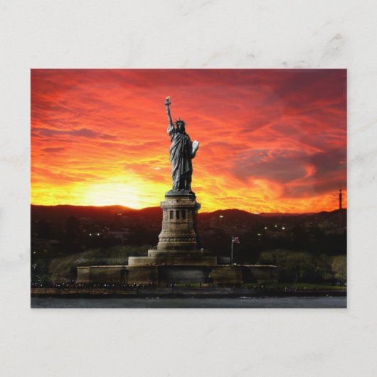 carte postale nieuwe statue liberté van York Briefkaart (Voorkant)