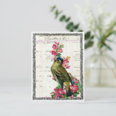 Carte postale oiseau briefkaart (Staand voorkant)