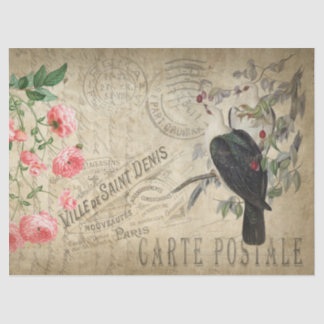 carte postale ontkoppeling tissuepapier