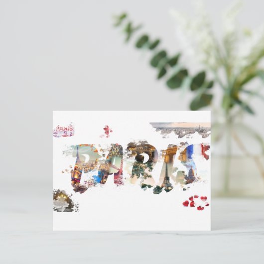 Carte Postale PARIS Briefkaart (Staand voorkant)