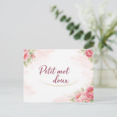 Carte postale  Petit mot doux Briefkaart (Staand voorkant)