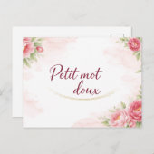 Carte postale  Petit mot doux Briefkaart (Voorkant / Achterkant)