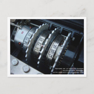 Carte postale Rotor Enigma Briefkaart