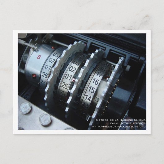 Carte postale Rotor Enigma Briefkaart (Voorkant)