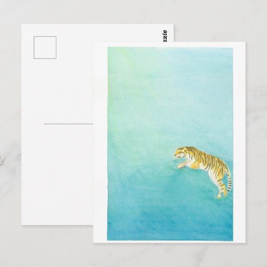 Carte Postale Tigre Briefkaart (Voorkant / Achterkant)