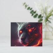 Carte postale tijger briefkaart (Staand voorkant)