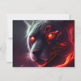 Carte postale tijger briefkaart