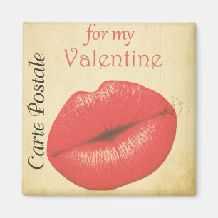 Carte Postale Valentijn Kiss Magneet