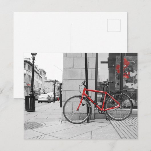 Carte postale vélo briefkaart (Voorkant / Achterkant)