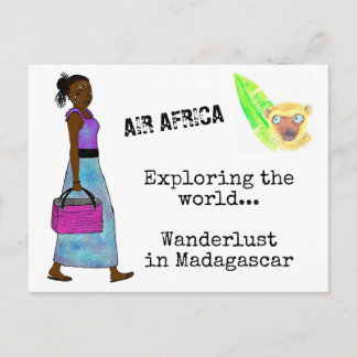 Carte postale Wanderlust in Madagascar Briefkaart