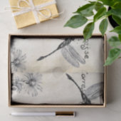 Carte Postale Wildflower Dragonfly Decoupage Craft Tissuepapier (Geschenk)