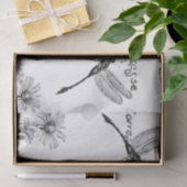 Carte Postale Wildflower Dragonfly Decoupage Craft Tissuepapier (Geschenk)