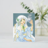 carte postale witte thee briefkaart (Staand voorkant)