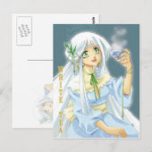 carte postale witte thee briefkaart (Voorkant / Achterkant)