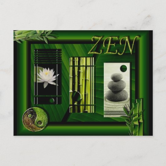 Carte postale ZEN houding Briefkaart (Voorkant)