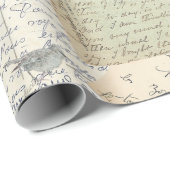 Carte Postmark Bird Wrapping Paper Cadeaupapier (Rol Hoek)