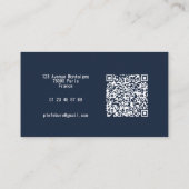 Carte professionnelle minimaliste, moderne visitekaartje (Achterkant)