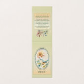 carte remerciement oiseau tendre kaart (Buitenkant ongevouwen)