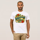 CARTEL BIENVENIDA CANCUN C/FLORES T-SHIRT (Voorkant volledig)