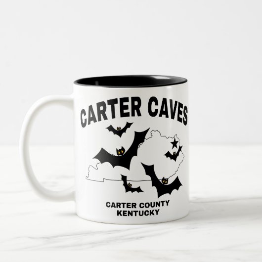 Carter Caves Kentucky Tweekleurige Koffiemok (Links)
