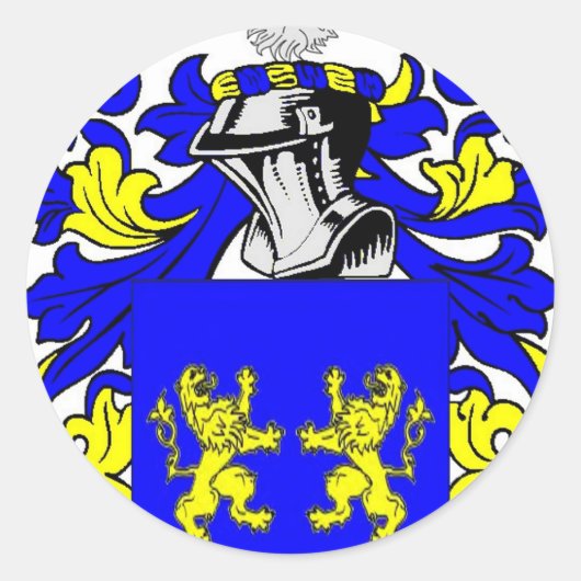 Carter Coat of Arms Ronde Sticker (Voorkant)