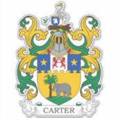 Carter Coat of Arms Sticker (Voorkant)