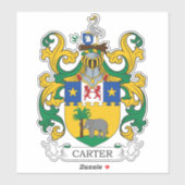Carter Coat of Arms Sticker (Vel)