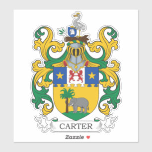 Carter Coat of Arms Sticker