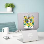 Carter Coat of Arms Sticker (Laptop op bureau)