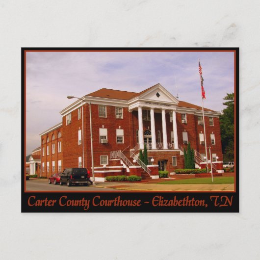 Carter County Courthouse - Elizabeth bethton, TN Briefkaart (Voorkant)