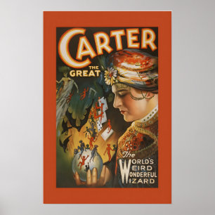 Carter de Grote 1920s Klassieke Vintage Stijl Poster
