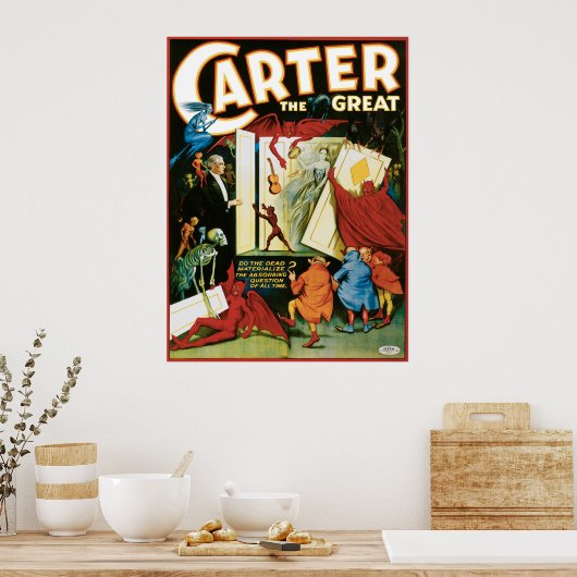  Carter de Grote, is de Dode materialisatie? Poster (Keuken)