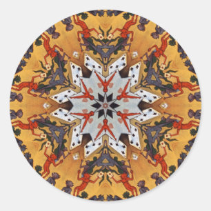 Carter de Grote Kaleidoscoop Ronde Sticker