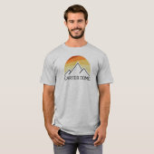 Carter Dome New Hampshire Retro T-shirt (Voorkant volledig)