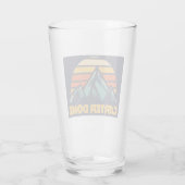 Carter Dome New Hampshire Retro Turquoise Glas (Achterkant)