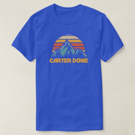 Carter Dome New Hampshire Retro Turquoise T-shirt (Design voorkant)