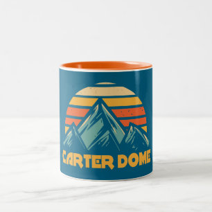 Carter Dome New Hampshire Retro Turquoise Tweekleurige Koffiemok
