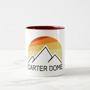 Carter Dome New Hampshire Retro Tweekleurige Koffiemok