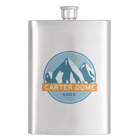 Carter Dome New Hampshire Sterren Maan Flacon (Voorkant)